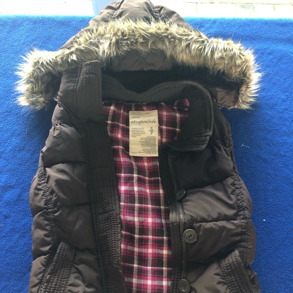 Aeropostale Jacket Vest with removable hoodie